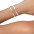 Move Noa Half Pavé Bangle Small - 2
