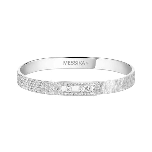 Move Noa Chiseled Semi-Pavé Bracelet, Medium Model - 1