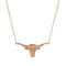 Longhorn Orange Sapphire Necklace Large - 1