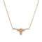 Longhorn Orange Sapphire Necklace Small - 1
