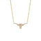 Longhorn Diamond Pendant Necklace Large - 1