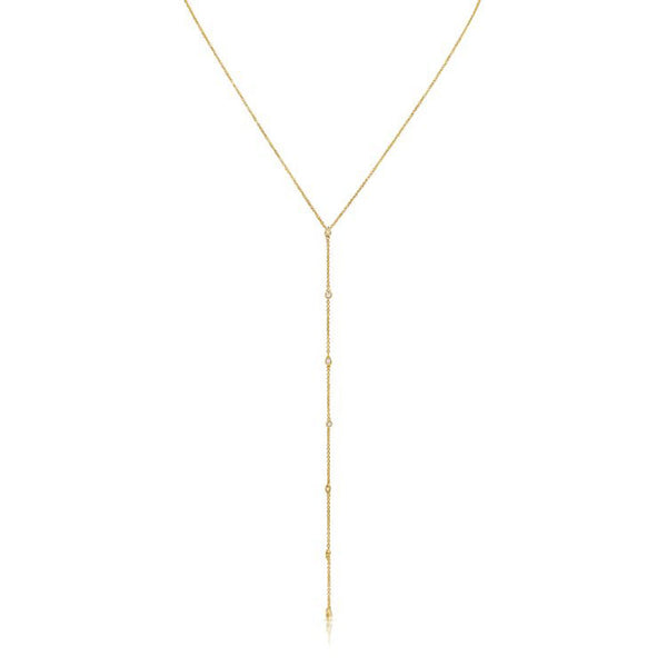 Diamond Lariat Necklace - 1