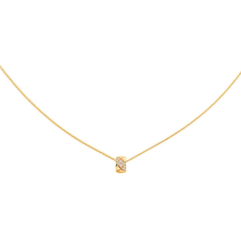 Coco Crush Necklace in 18K Yellow Gold with Diamonds - 1