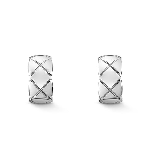 Coco Crush Earrings in 18K White Gold - 1