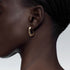 Moderniste Single Pavé Hoop Earring Small - 2
