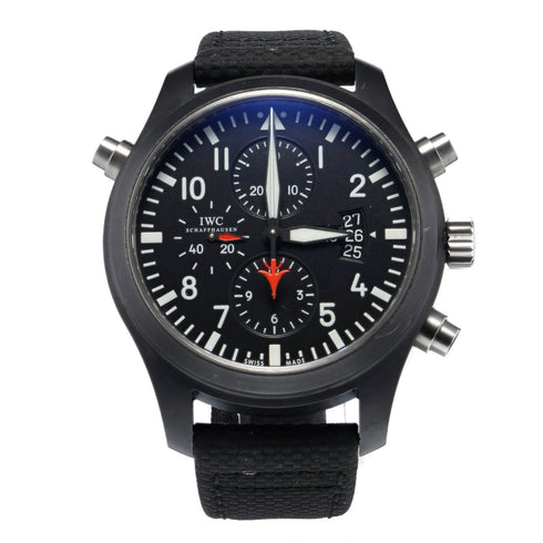 Pre-Owned IWC Pilot's Watch Double Chronograph Edition Top Gun - 1