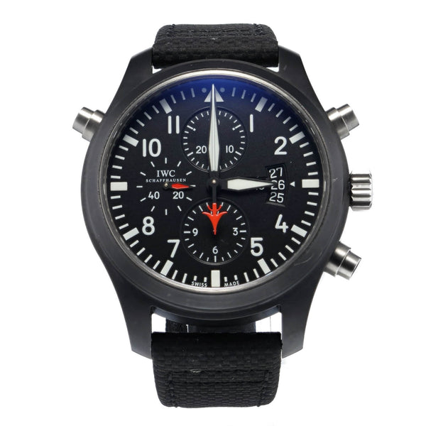 Pre-Owned IWC Pilot's Watch Double Chronograph Edition Top Gun - 1