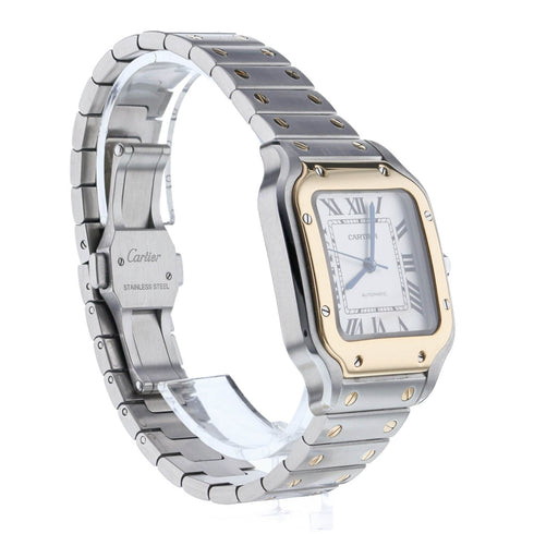 Pre-Owned Santos de Cartier Medium Watch - 3