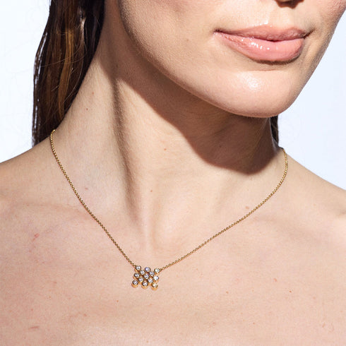 Chequer Pendant Necklace - 2