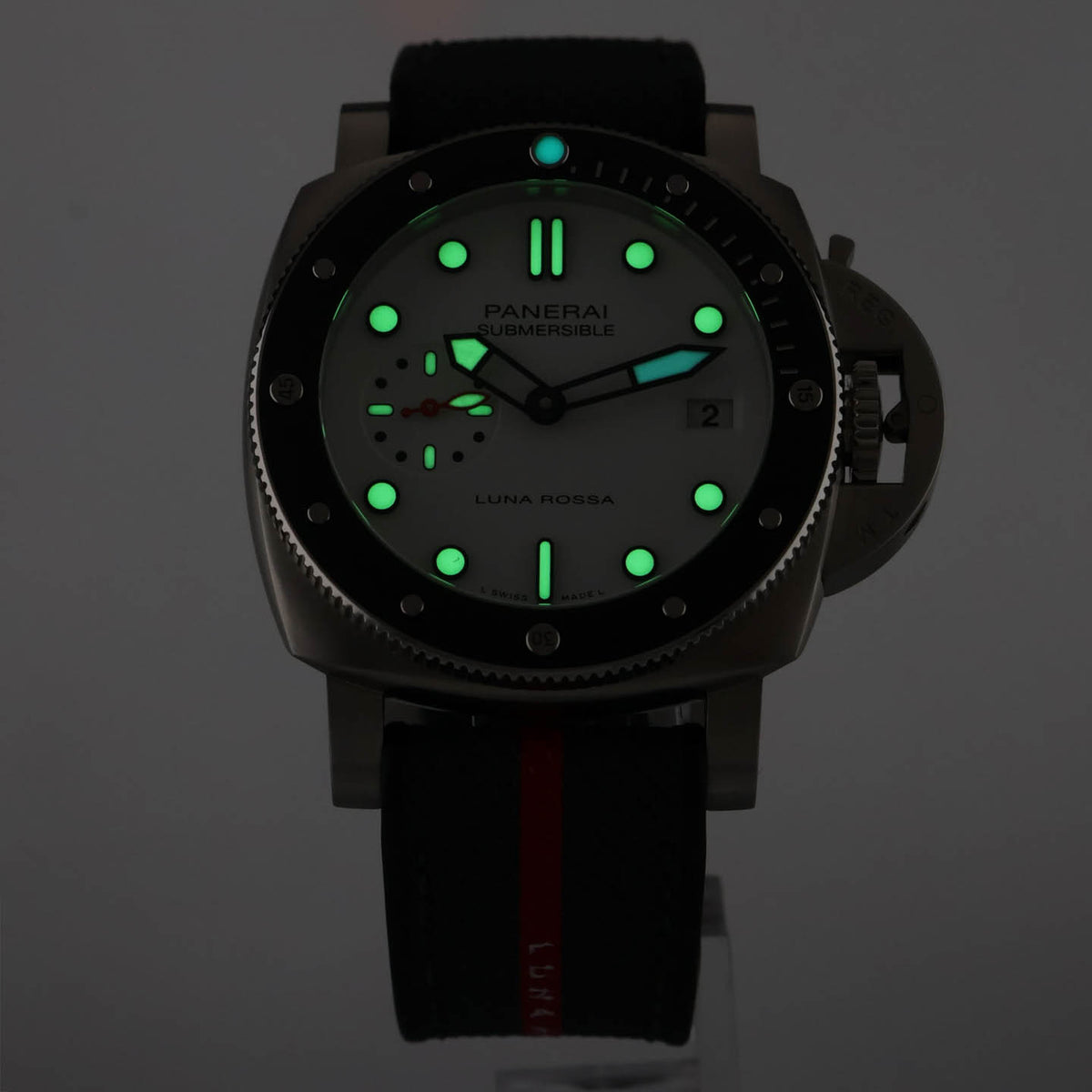 Pre-Owned Panerai Submersible Luna Rossa Watch | Zadok Houston