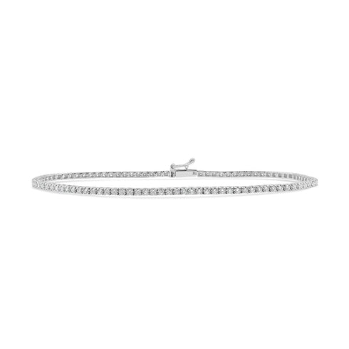 14K Gold Diamond Tennis Bracelet-0.75 CT. - 1