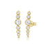 1.12ct Diamond Graduated Bezel Set Earrings - 1