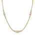 5.5ct Emerald Shape And Round Diamond Bezel And Channel Necklace - 1