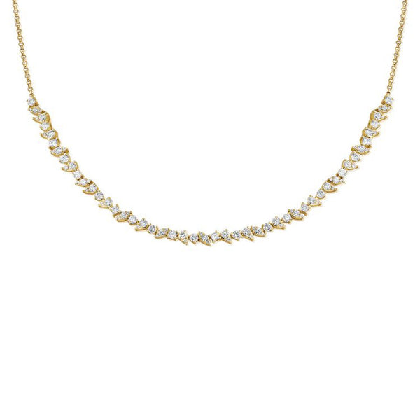 2.55ct Princess Shape Diamond Necklace - 1