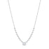 1.27ct Emerald Shape And Round Diamond Necklace - 1