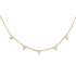 1.27ct Pear Shape Diamond Bezel Station Necklace - 1