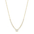 1.27ct Emerald Shape And Round Diamond Necklace - 1