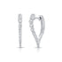 0.52ct Diamond Hoop Earrings - 1