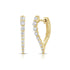 0.52ct Diamond Hoop Earrings - 1