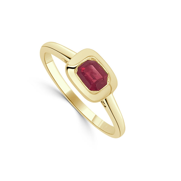 14k Gold & Ruby Ring - 0.65ct - 1