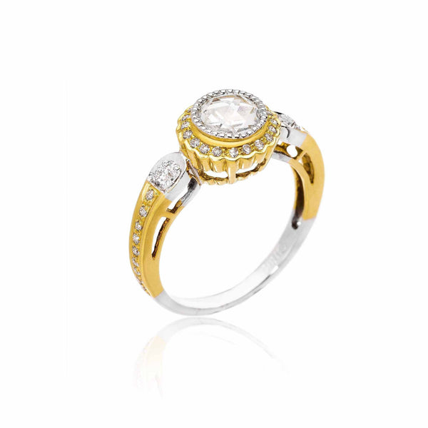 True Romance Rose-Cut White Diamond Ring - 1