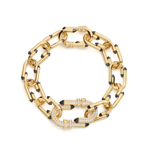 Diamond Try Me Bracelet Chain in Yellow Gold - 1