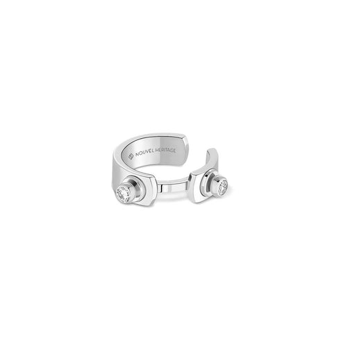 Monday Morning Ear Cuff in White Gold - 1