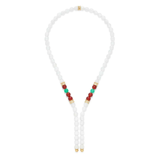Moonstone Off Script Short Necklace - 1