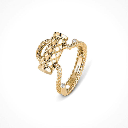 Gold Latch Ring in Yellow Gold - 1