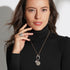 OC X WF 18K Large Champagne Diamond Pebble Locket - 2
