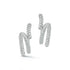Thoby 18K White Gold And Diamond Duet Spiral Earrings - 1
