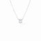 Le Cube Diamant Medium Necklace in 18K White Gold with Diamond - 1