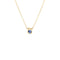 Le Cube Necklace in 18K Yellow Gold with Blue Sapphire - 1