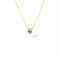 Le Cube Necklace in 18K Yellow Gold with Blue Sapphire - 1