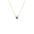Le Cube Necklace in 18K Yellow Gold with Blue Sapphire - 1