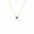 Le Cube Necklace in 18K Yellow Gold with Blue Sapphire - 1