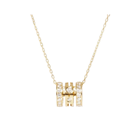 Pulse Paved 3 Rows Pendant - 1