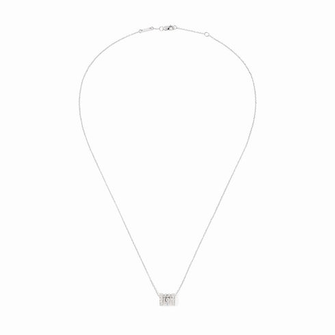 Pulse Pavé 3 Rows Pendant in 18K White Gold and Diamonds - 2