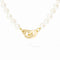 Menottes Dinh Van Pearl Small Necklace in 18K Yellow Gold - 1