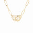 Menottes Dinh Van Necklace in 18K Yellow Gold with Diamonds - 1