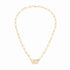 Menottes Dinh Van Necklace in 18K Yellow Gold with Diamonds - 2