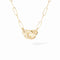 Menottes Din Van R10 Necklace in 18K Yellow Gold with Diamonds - 1