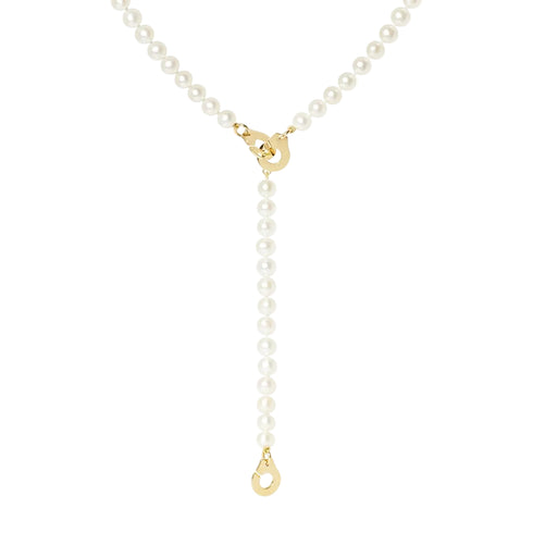 3 Menottes Pearl Lariat Necklace - 2