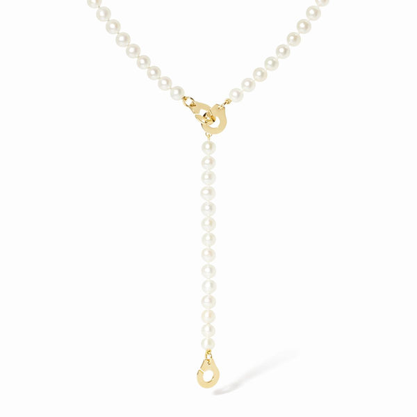 3 Menottes Pearl Lariat Necklace - 2