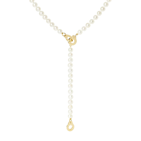 3 Menottes Pearl Lariat Necklace - 2