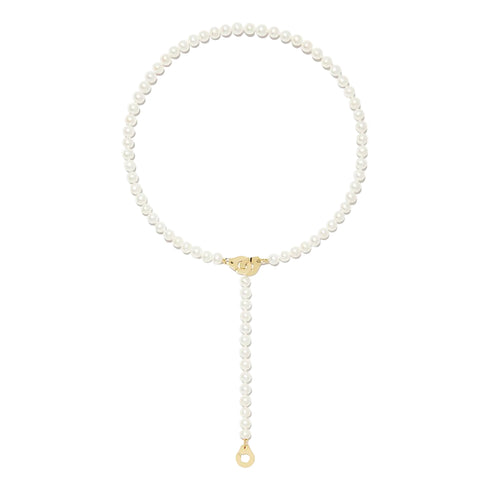 3 Menottes Pearl Lariat Necklace - 3