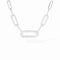 Maillon Medium Necklace in White Gold and Diamonds - 1