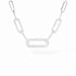 Maillon Medium Necklace in White Gold and Diamonds - 1