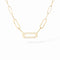 Maillon Small Necklace in 18K Yellow Gold with Diamonds - 1