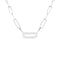 Maillon Necklace in 18K White Gold with Diamonds - 1